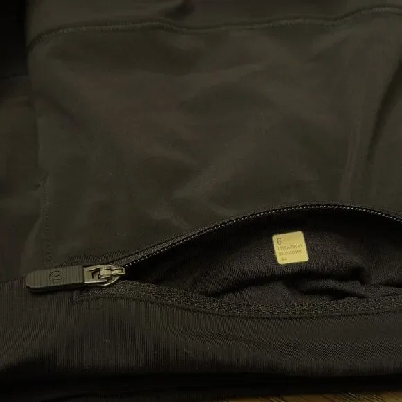 Lululemon Women Solid Black Pace Rival Skirt 4-way Stretch Golf Skort Sz 6 Gym - Picture 6 of 7